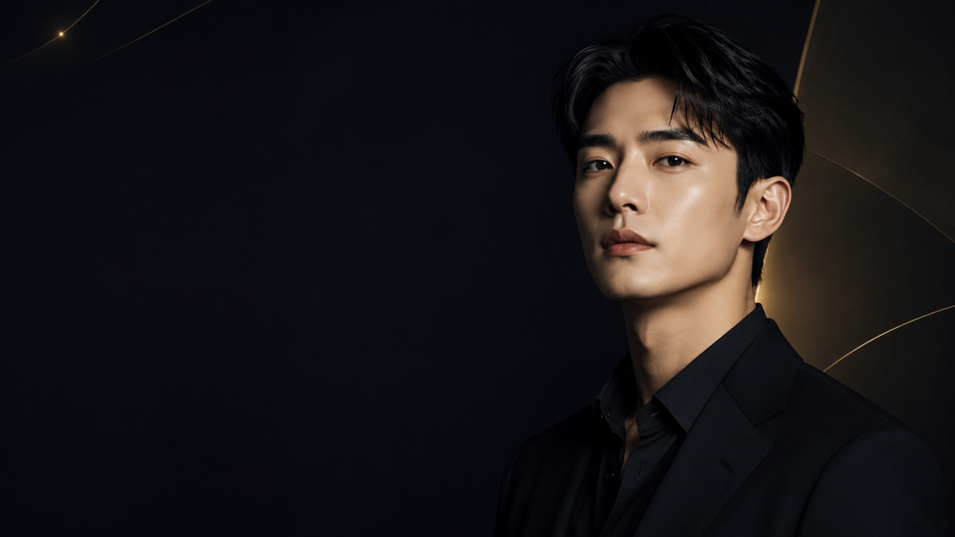 남성 피부결과 턱선 클로즈업